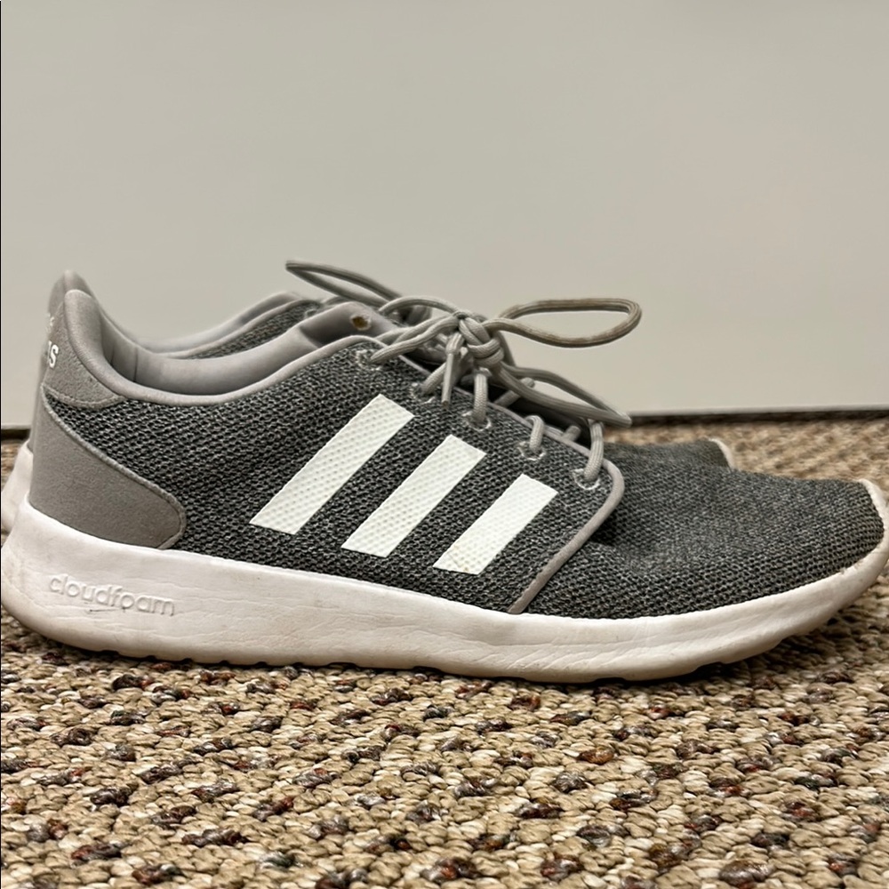 Adidas Gray and White Sneakers